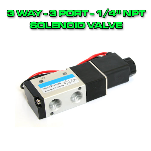 3-Way 3 Port Pneumatic Solenoid Valve