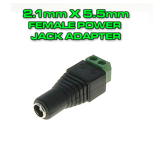 2.1mm x 5.5mm Female Power Jack Adapter