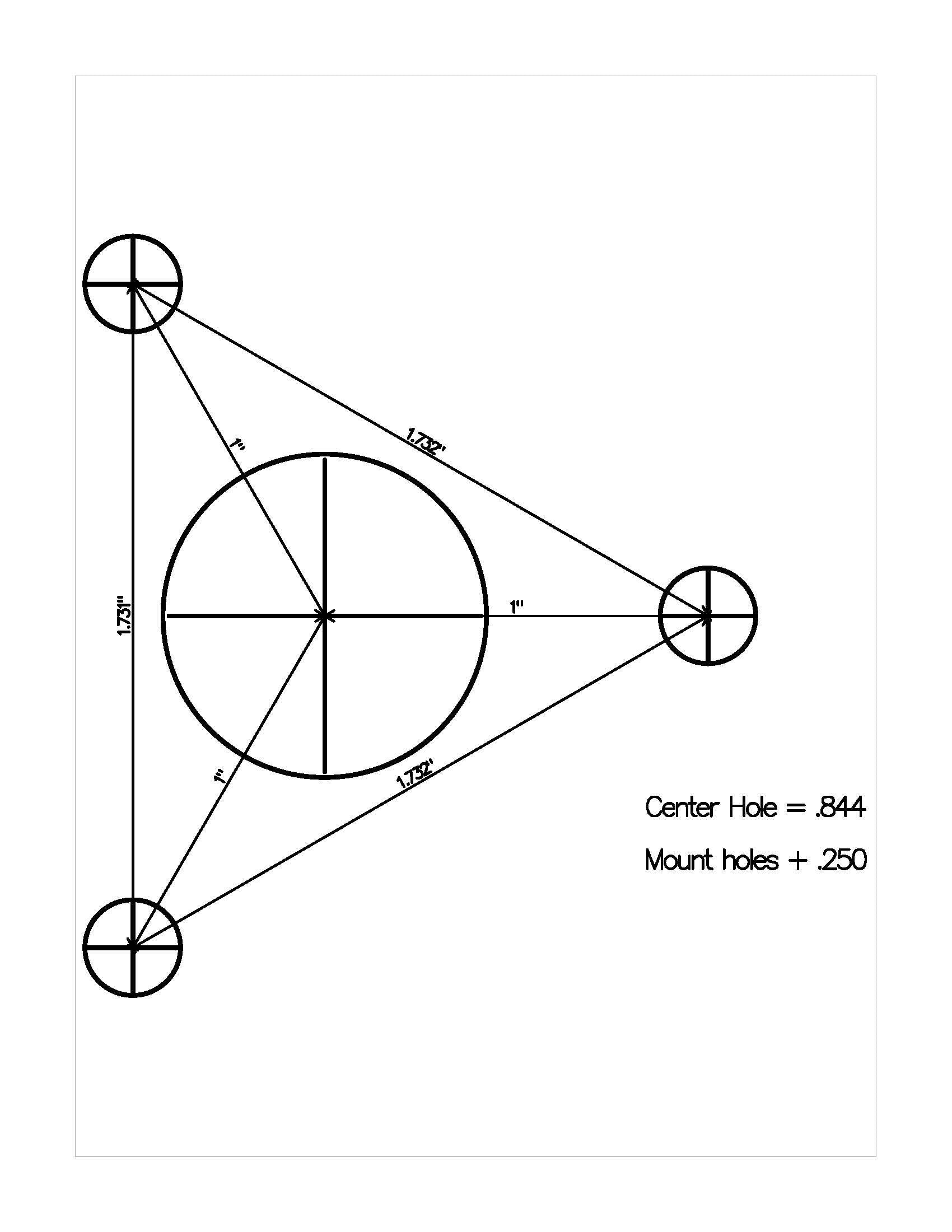 Wiper Motor Mounting Template Monster Guts   WiperMotorTemplate 